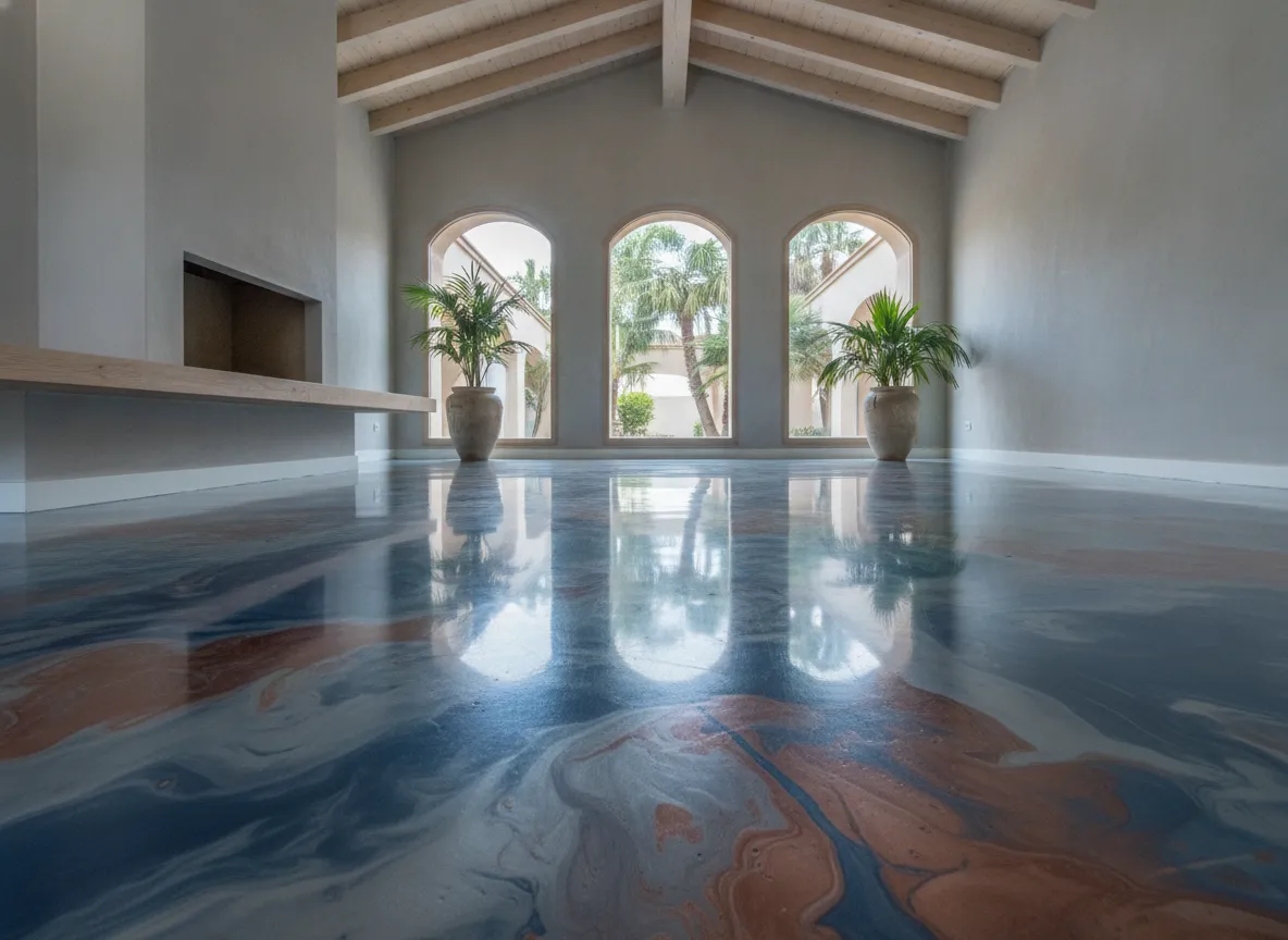 Metallic Epoxy Floors on the Costa del Sol